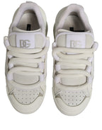 White Leather Portofino Space Sneakers Shoes