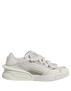 White Leather Portofino Space Sneakers Shoes