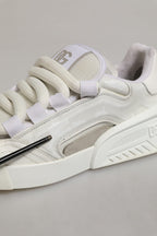 White Leather Portofino Space Sneakers Shoes