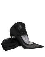 Black Over The Knee Sock Pumps Boots Shoes