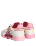 White Pink Portofino Royal Pig Sneakers Shoes
