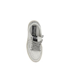 Silver Calf Leather Bos Taurus Low Top Sneakers