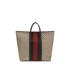 Beige Polyester Shoulder Bag