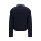 Blue Polyamide Cardigan