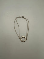 TIFFANY & CO. Silver Bracelet with Double Chain