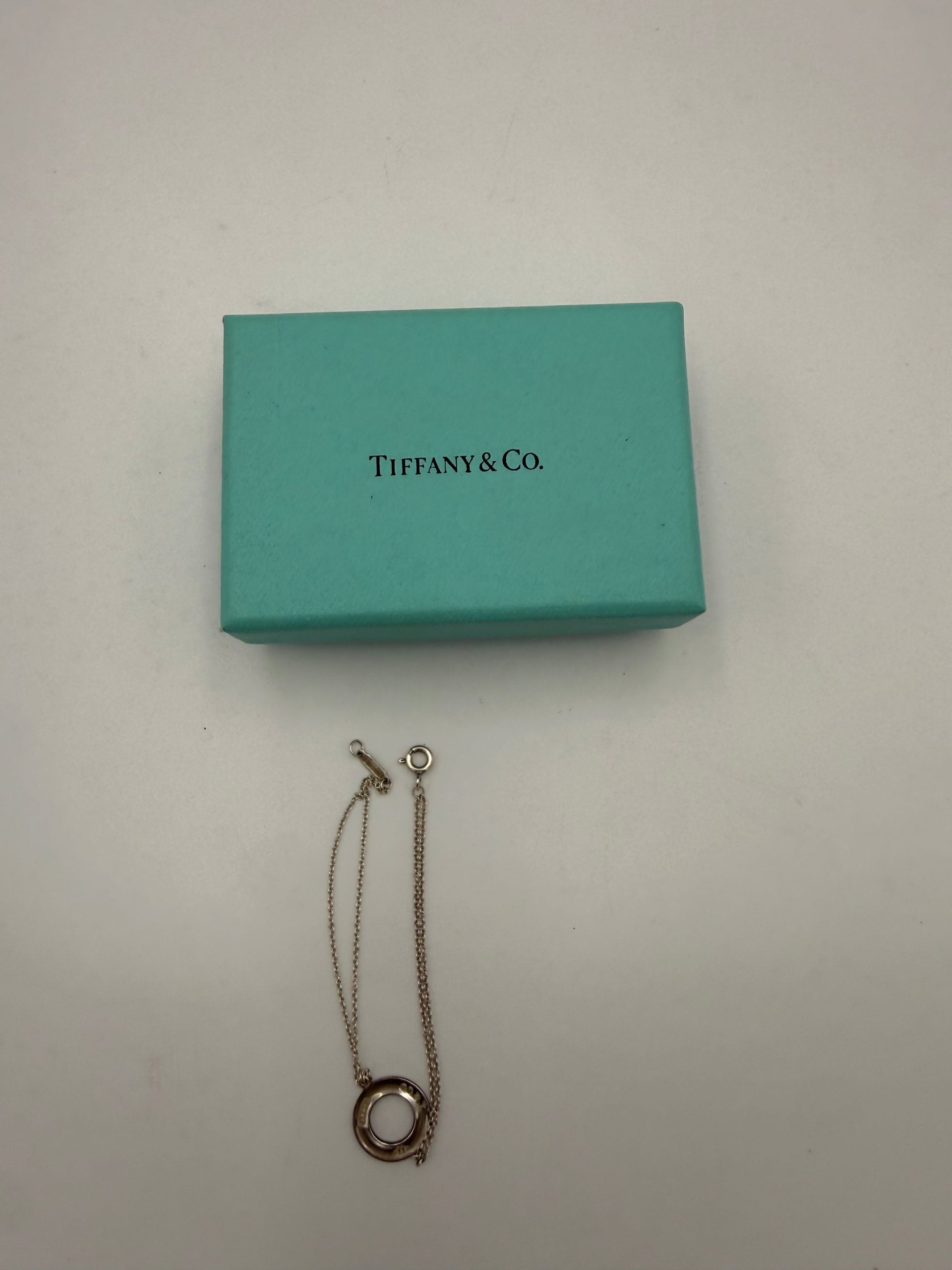 TIFFANY & CO. Silver Bracelet with Double Chain