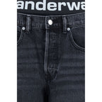 Gray Cotton Relaxed Fit Jeans