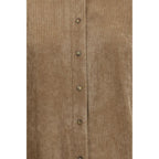 Beige Viscose Dress Shirt