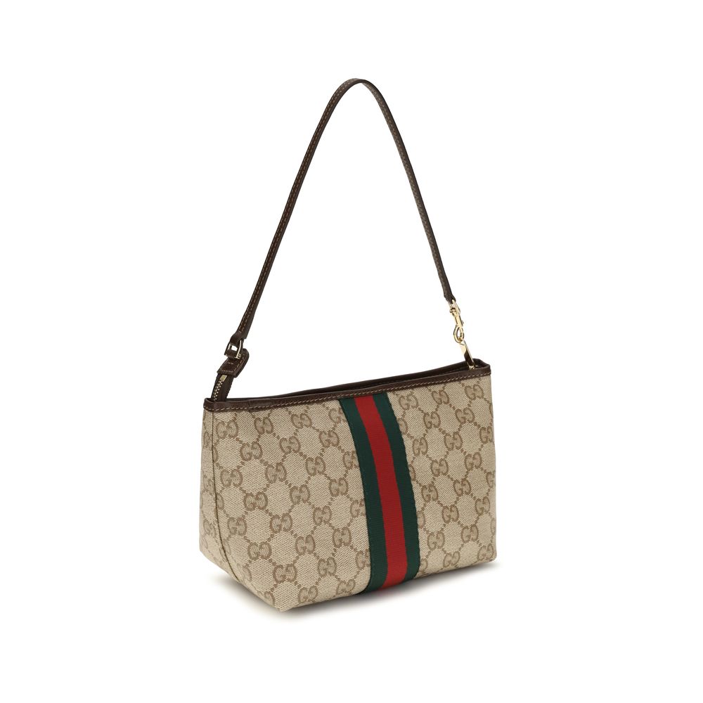 Beige Fabric Handbag