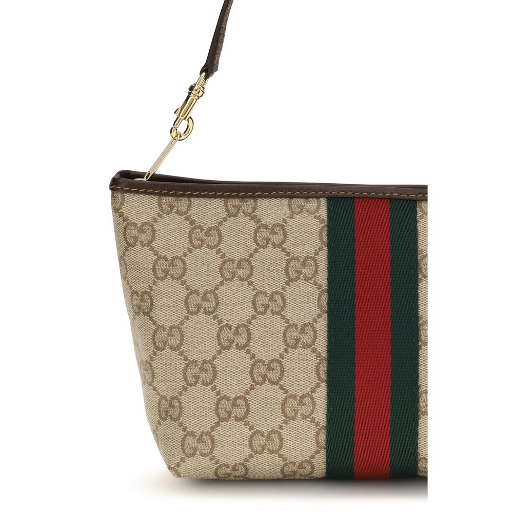 Beige Fabric Handbag