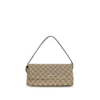 Brown Fabric Shoulder Bag