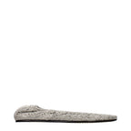 Gray Fabric Ballet Flats