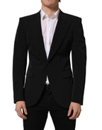 Black Single Breasted One Button Coat Blazer