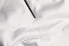 White DG Logo Polyester JerseyBomber Jacket