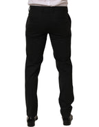 Black Wool Skinny Leg Dress Men Trouser Pants