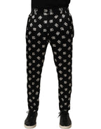 Black Silk Skinny Leg Dress Men Trouser Pants