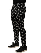 Black Silk Skinny Leg Dress Men Trouser Pants