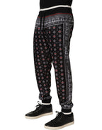 Black Bandana Crown Jogger Men Trouser Pants