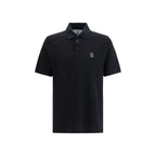 Black Cotton Polo Shirt