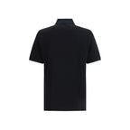 Black Cotton Polo Shirt