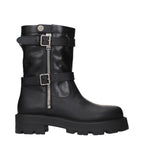 Black Leather Ankle Boots