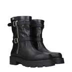 Black Leather Ankle Boots