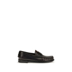 Brown Calf Leather Bos Taurus Slip-On Loafers