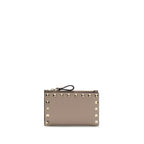 Beige Calf Leather Bos Taurus Wallet