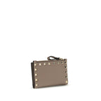 Beige Calf Leather Bos Taurus Wallet