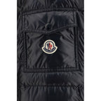 Black Polyamide Full-Length Jacket
