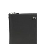 Black Calf Leather Bos Taurus Clutch Bag