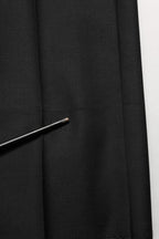 Black Wool Slim Fit Formal 2 Piece Men Suit