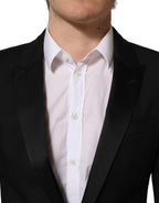 Black Wool Slim Fit Formal 2 Piece Men Suit