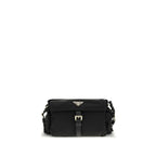 Black Recycled Polyamide Shoulder Bag