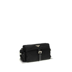 Black Recycled Polyamide Shoulder Bag