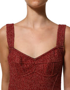 Multicolor Tweed Belted Babydoll Mini Dress