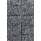 Gray Polyester Sleeveless Jacket