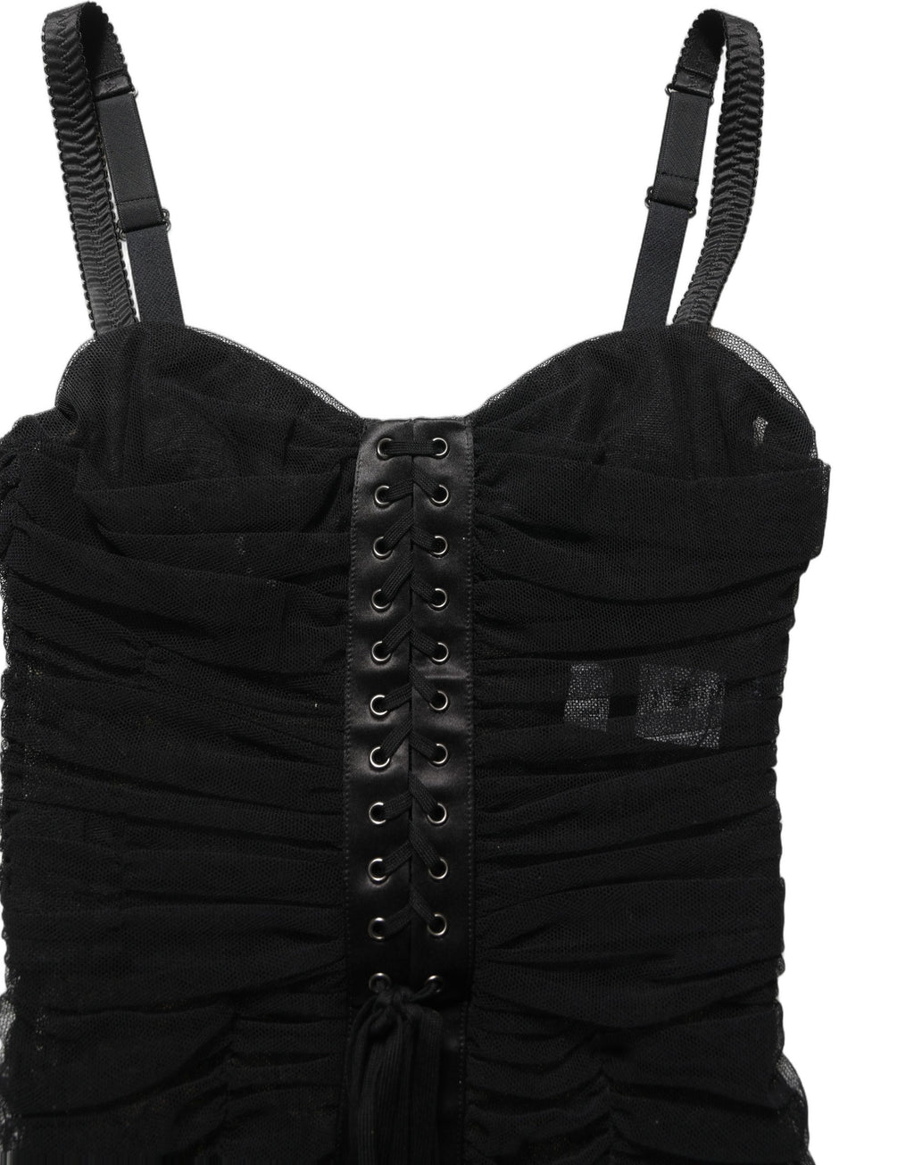 Sleeveless V-neck Shift Knee Length Black
