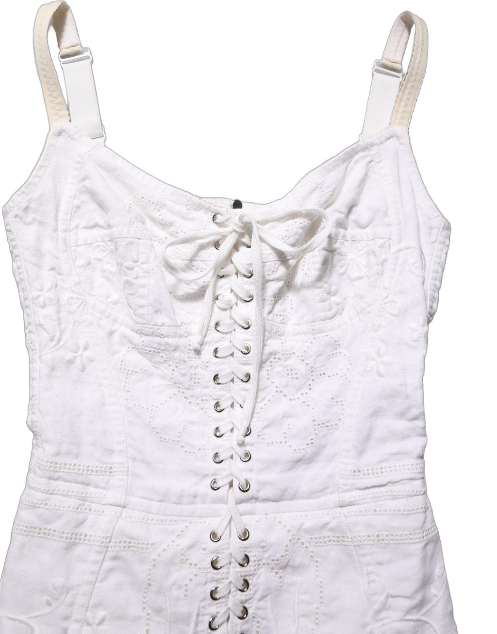 Black Cotton Corset Style Fitted Mini Dress