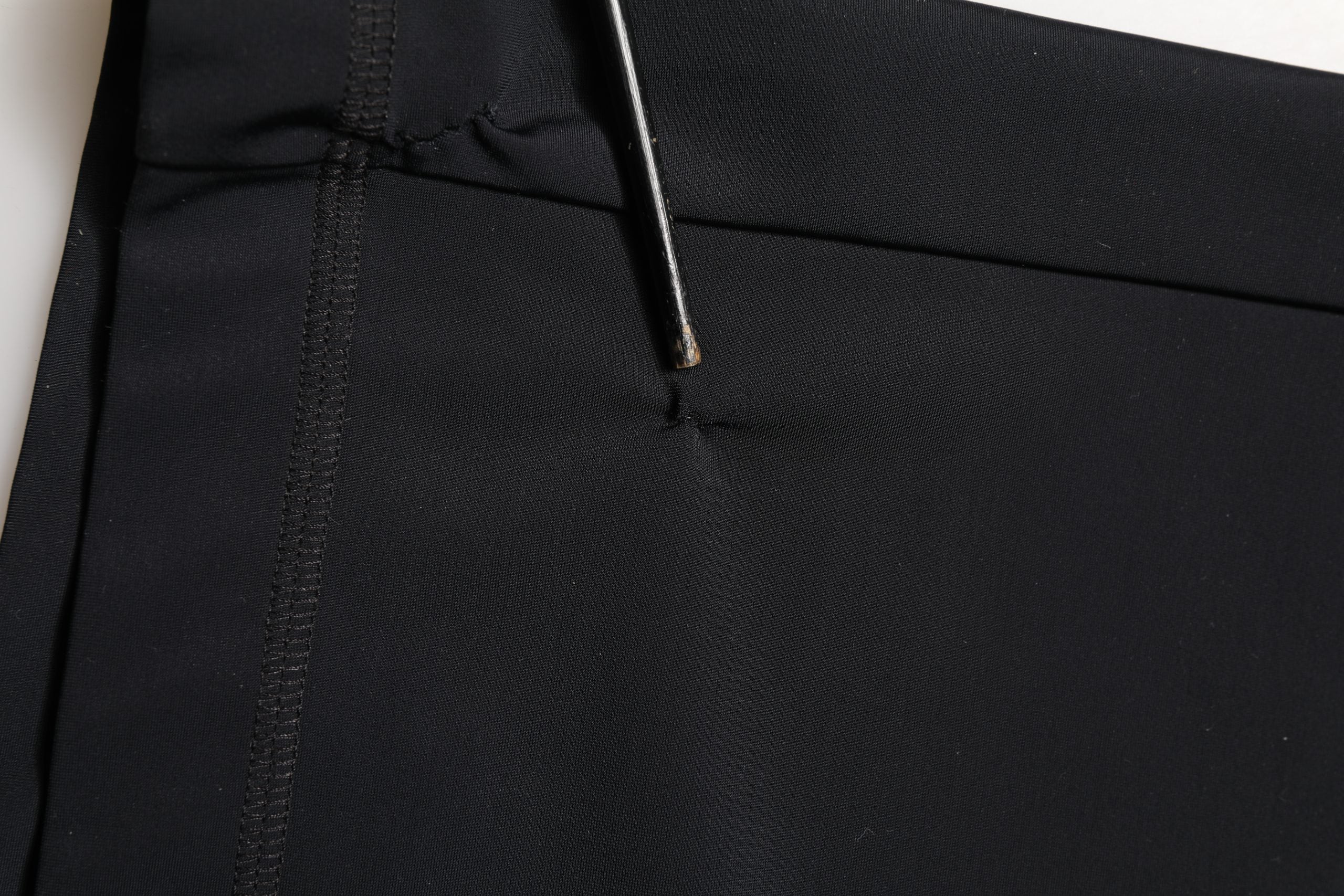 Black DGVIB3 Stretch Jersey Midi Pencil Cut Skirt