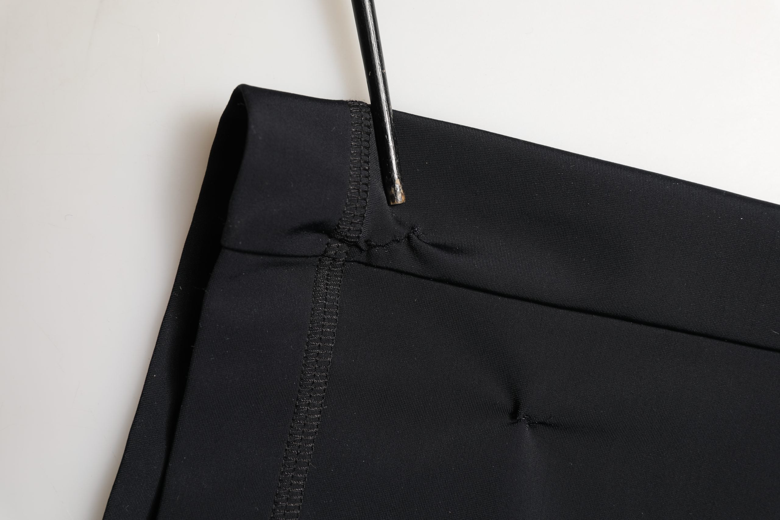 Black DGVIB3 Stretch Jersey Midi Pencil Cut Skirt