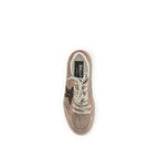 Beige Calf Leather Bos Taurus Low Top Sneakers