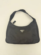 Bicolor Nylon Handbag