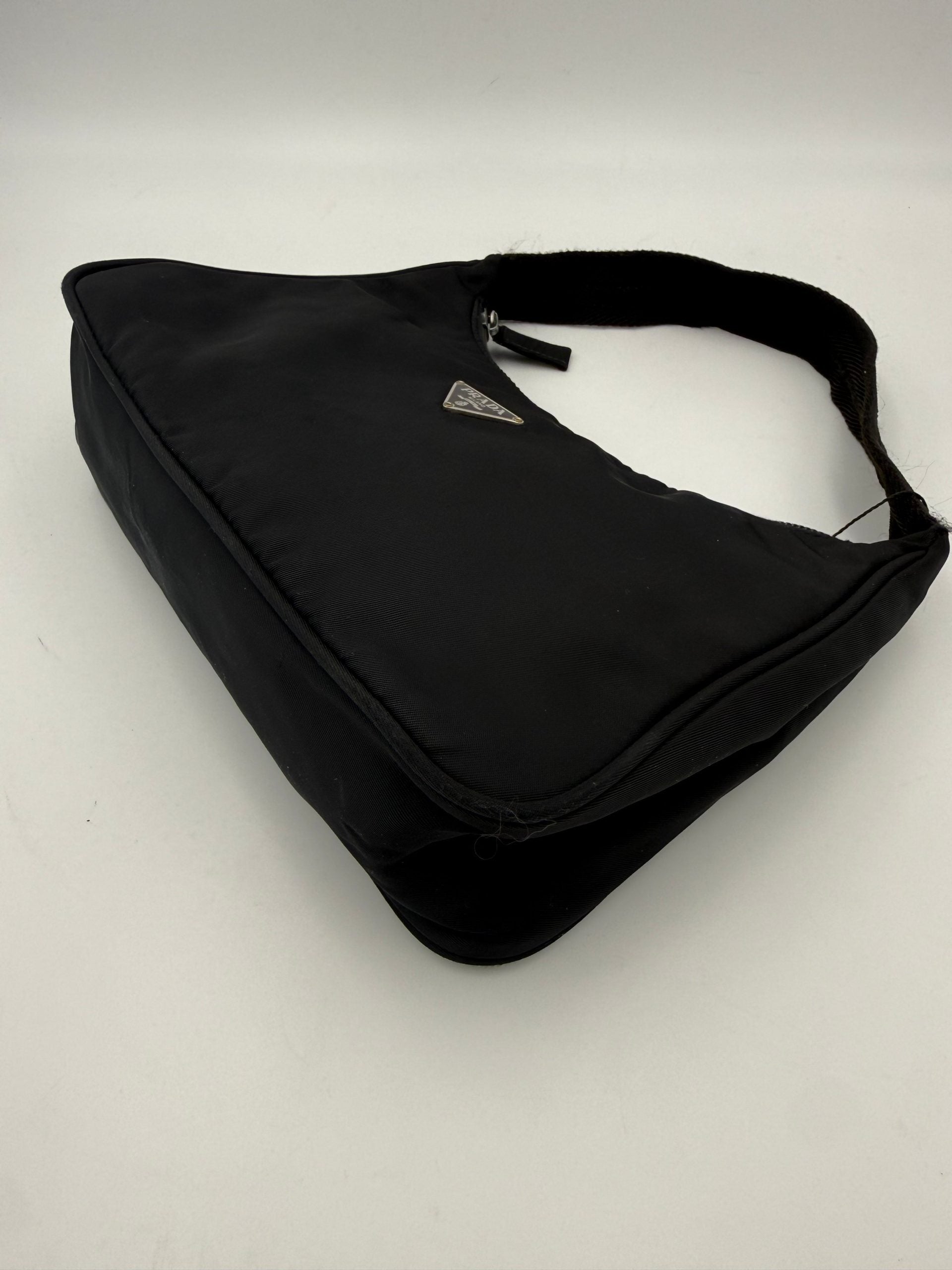 Bicolor Nylon Handbag