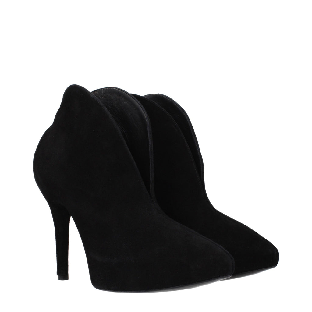 Black Leather Ankle Boots