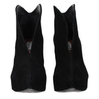 Black Leather Ankle Boots