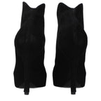 Black Leather Ankle Boots