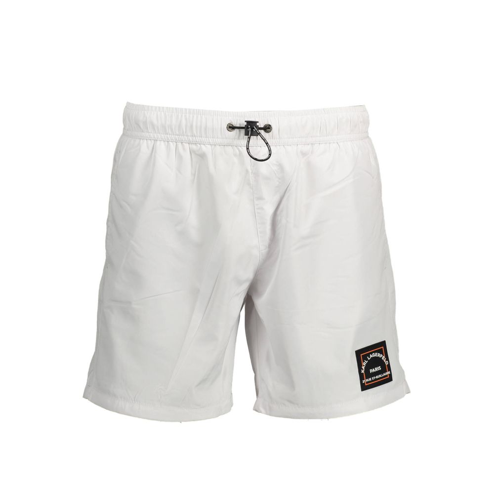 Bianco Polyester Men's Swim Boxer