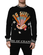 Black Super King Crew Neck Sweatshirt Sweater