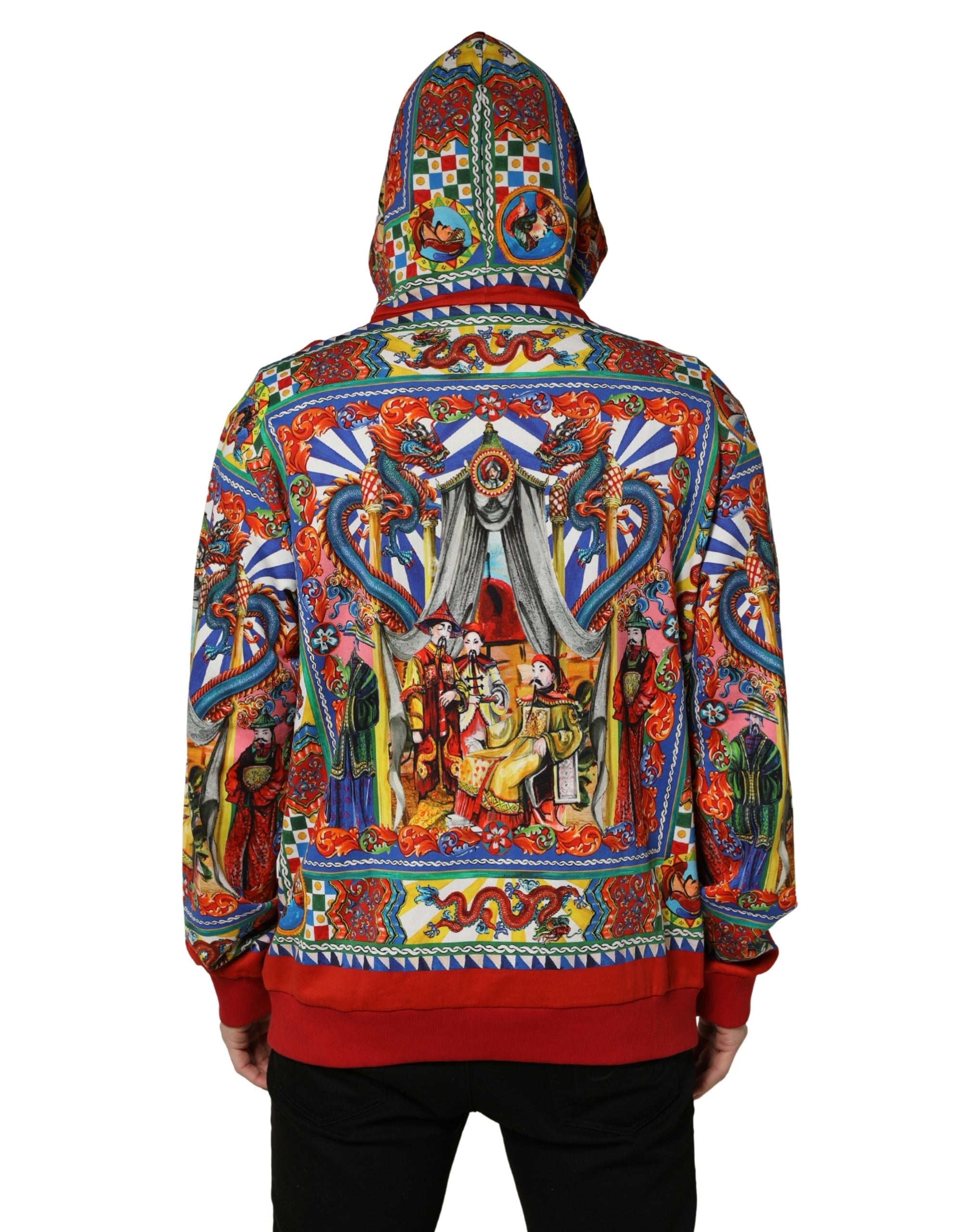 Multicolor Glamzilla Hooded Men Sweatshirt Sweater